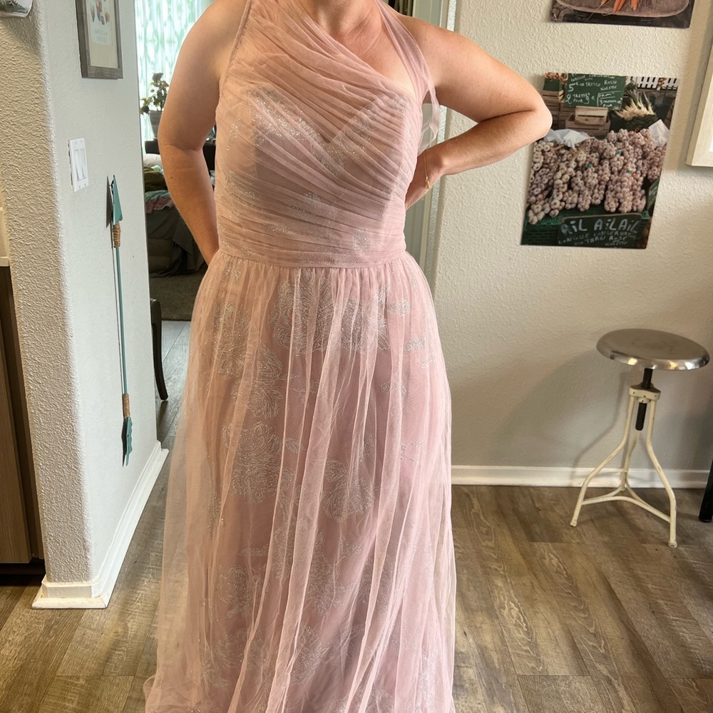 NWT Anthropologie BHLDN Hayley Paige Phoebe Dress in Dusty Rose